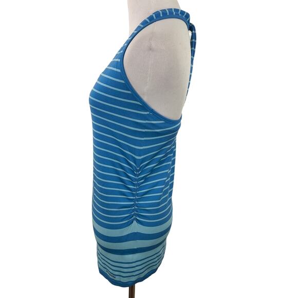 Patagonia Blue Striped Halter Criss Cross Tank Top Size Medium - Picture 6 of 7